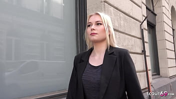 GERMAN SCOUT – SKINNY BLONDE GIRL TALK TO FUCK AT MODEL JOB BY BIG DICK AGENT